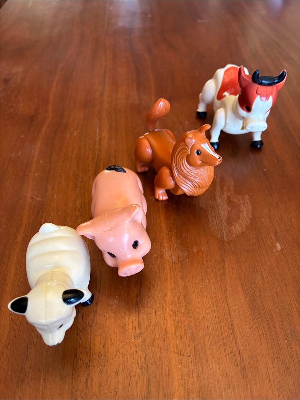 Fisher-Price Yellow Wagon with Farm Animals Playset